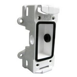 Camera Adapter Bracket, Pole/Wall Mount, 5.4" Width x 2.8" Depth x 8.1" Height, Aluminum, With (2) Pole Mount Strap, Conduit Hole, (2) Knockout, For SNC-HM662 Camera