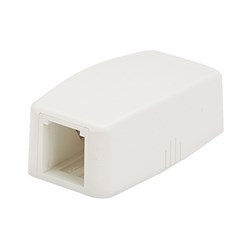 SurfaceMountBox QuickRelCover 1PT WH EA