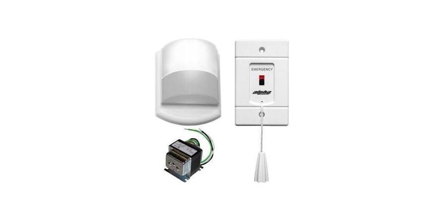 Emergency Call Kit, White, ABS, Message EMERGENCY, Hardwired, 24VAC ...