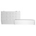 Enclosure Kit, Low Voltage, Structured Wiring, 8", ABS Plastic, White, With (6) Enclosure/(6) Cover