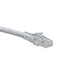 Cat 6A Slimline Boot Patch Cord, 15 ft, Grey