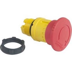 Schneider Electric Harmony XB5, Emergency stop head, switching off, plastic, red mushroom Dia.40, Dia.22, trigger and latching turn to release
