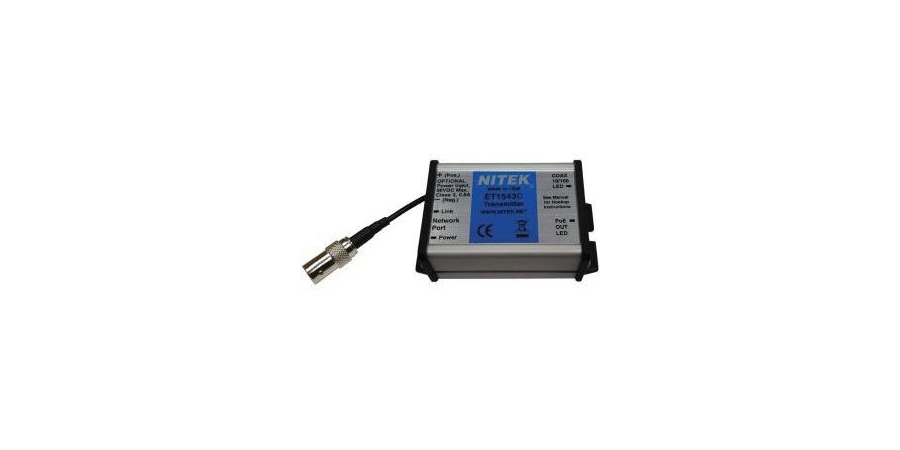 Mini IP Camera over Coax Transmitter, Network Port RJ 45
