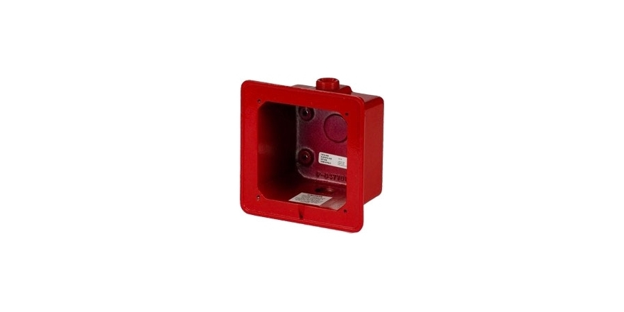 Weather-Proof Box, Red, 5.92 in. L, 3.4 in. H, 5.92 in. W, For Use With ...