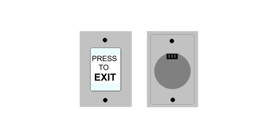 Exit Button, 0 to 40 VDC, 200 mA Typical, 400 mA Maximum