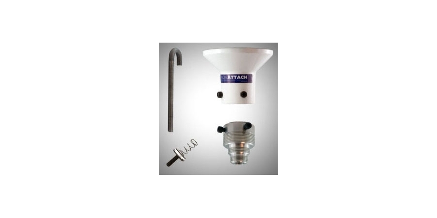 Ceiling Mount Kit, White Powder Coat, Thread Size : 3/4 in., 1 in., 1.5 in.