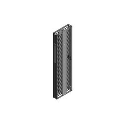 Motive Double-Sided Vertical Cable Manager; 108&quot;H x 8&quot;W x 23.6&quot;D (2743 mm x 200 mm x 600 mm); Glacier White