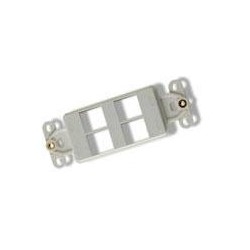 Work Area Outlets; Mounting Strap SL Series Series Style: Decorator Style 4 Ports Unloaded Configuration
