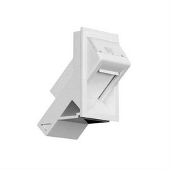 Unloaded, Angled LJ6C Snap-in Module, White