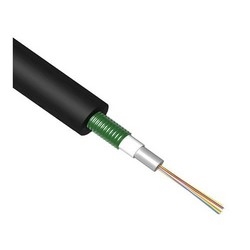 Fiber Optic Cable, 8 fiber 62.5/125 multimode fiber outdoor armored single loose tube 3/0.8 Db/Km 200/600MHz/Km high density PE black jacket