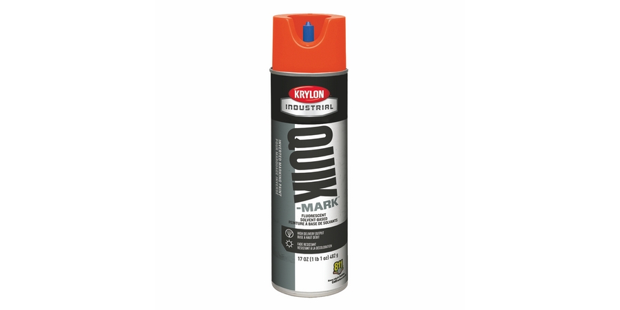Inverted Marking Paint 20 oz Aerosol Can Red/Orange