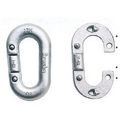 Connecting Link, 1325 Lb Work Load, 1/4&quot; Chain, 1&quot; Length x 0.28&quot; Width x 1.5&quot; Height, Forged Steel, Galvanized