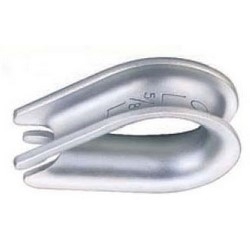 Wire Rope Thimble, Standard, 5/8&quot; Rope, 3.5&quot; Length x 0.91&quot; Width x 0.34&quot; Height, Steel, Hot Dip Galvanized, For Rigging