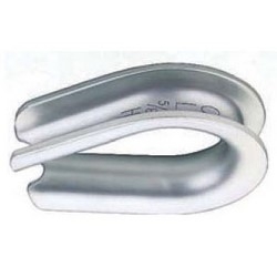 Wire Rope Thimble, Extra Heavy, 1&quot; Rope, 6.12&quot; Length x 1.56&quot; Width x 4.75&quot; Height, Steel, Hot Dip Galvanized, For Rigging