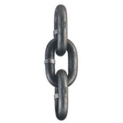 High Test Chain, 3/4&quot;, 20200 Lb, Carbon Steel, Self Colored, 100&#8217;/Drum