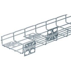 Wire Mesh Cable Tray Take-Off Plate, Universal, Pre-Galvanized Steel