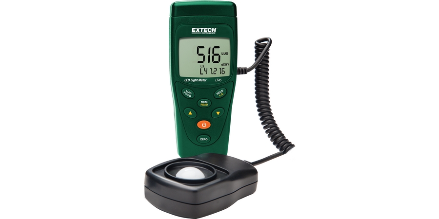 LED Light Meter, 1.5 V, (2) AAA Alkaline Battery
