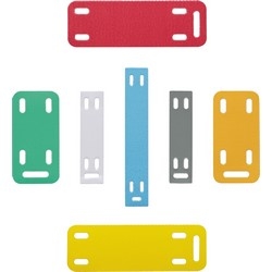P1 WHITE MARKER PLATE,        3&quot;W X 0.50&quot;L, 50 PER CASSETTE POLYESTER/POLYOLEFIN