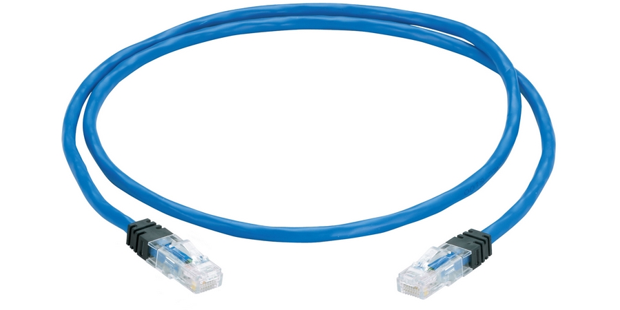 CBL ASSY MOD 23-4PR SOL UTP CAT6 T568B BLUE PLENUM 10FT