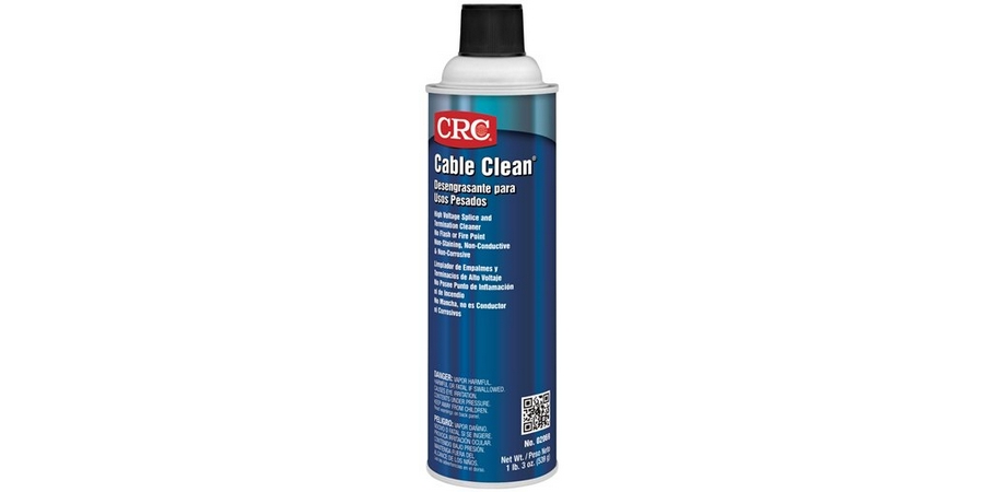 CLEANER, SPLICE & CABLE AEROSOL, 19 OZ, HIGH VOLTAGE, CLEAR, FLAM, FAST ...