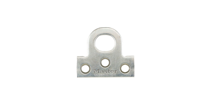 Padlock Eye, 1/2 in. Dia Padlock Shackle, Steel, Silver