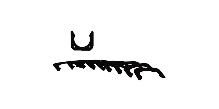 Retainer Rings Kit, Horizontal, Black