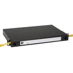 FMT Fiber Termination Panel, With Sliding Tray, 24 LC/UPC, Single-mode, 1RU, 19 In, Putty White