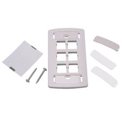 1-Port Flush Mount Unloaded, Single Gang M-Series, 108333022 Gray
