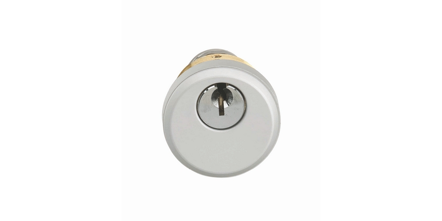 Mortise Cylinder, 5 Pin Length, Adams Rite Cam, Aluminum, 1 in. L