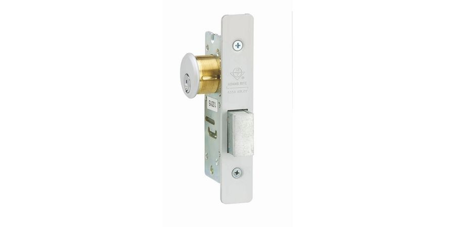 Short Throw Deadbolt, Function: Deadbolt, Clear Anodized, 31/32 in ...