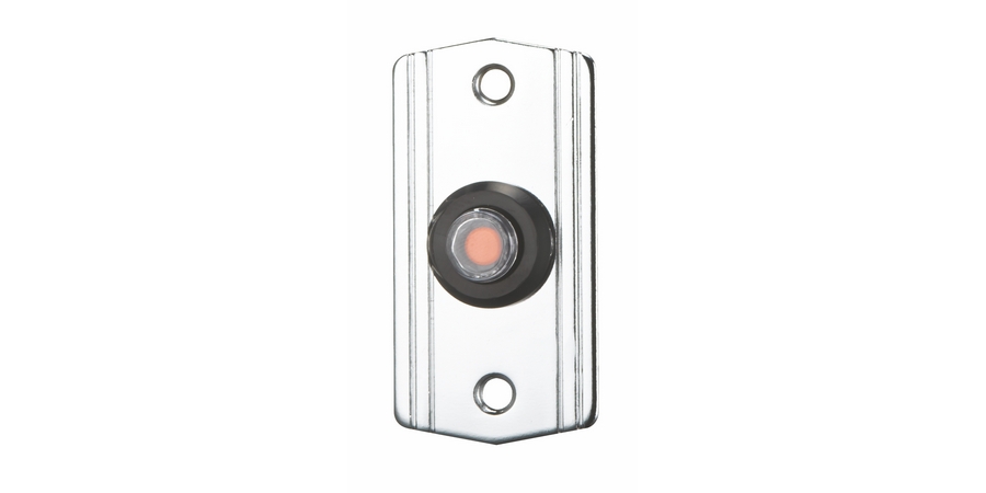 Mini Remote Plate, Chrome Plated Brass, Length 2-1/4 in.
