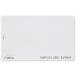 ioProx card, XSF/ 26-bit Wiegand, thin credit card size, glossy front/ back for dye-sub printing (Minimum Qty 50, Increment Qty 50)