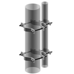 Tapered Pipe-to-Pipe Adapter, adapts 1-1/2 in to 3-1/2 in OD pipe to 4 in to 9 in OD pipe