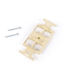 M106 Flush Mounted Modular Mounting Frame, Four Port Ivory
