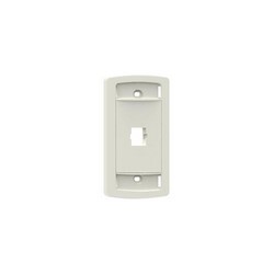 LE Type Flush Mounted Faceplate, One Port, Ivory