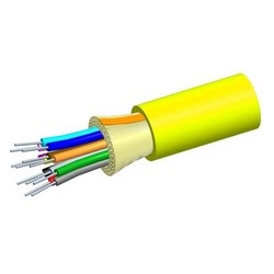 Riser Distribution Cable, 6-Fiber Single-unit TeraSPEED Single-mode Fiber, Yellow Jacket, Non-armored, Gel-free, 500 MT