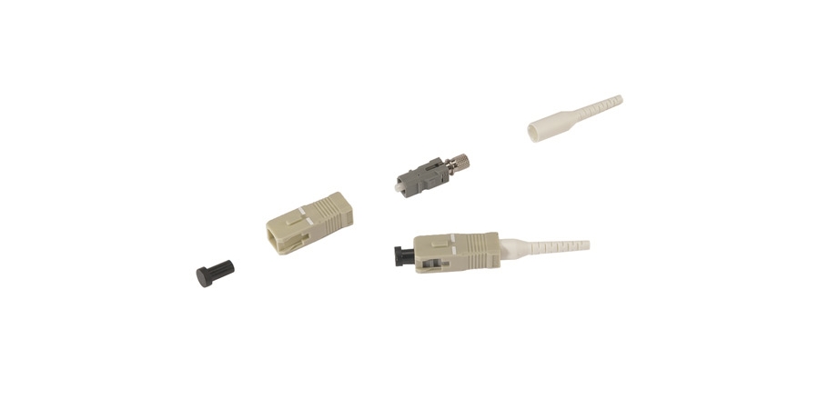 Fiber Connector, SC/UPC Connector, Beige Housing, BTW Body, Zirconia ...