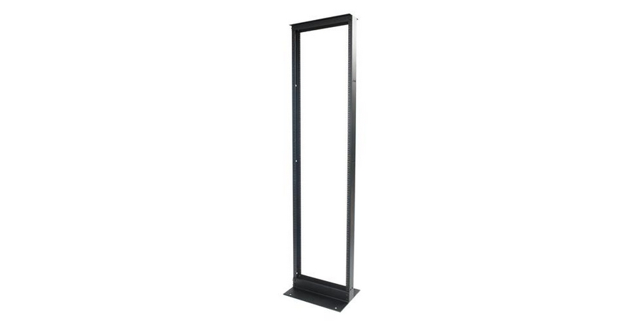 Equipment Rack,Black,84 in. Ht,Aluminum,19 in. Wd Mount,2-Post Rack,45U ...