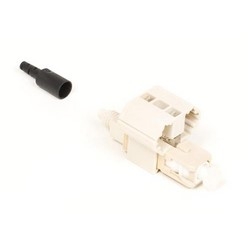 Optispeed Fiber Qwik II-SC Connector, Field Installable, Beige, 25 Pack