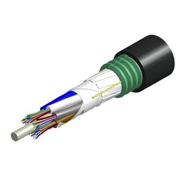 Fiber Cable, Indoor/Outdoor, Mini Single Jacket/Single Armor, Riser Rated, Low Smoke Zero Halogen, Gel-Filled, Stranded Loose Tube Cable
