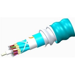 Fiber Cable, Plenum Distribution, Interlocking Aluminum Armored, Plenum, 6 Fiber Single-Unit, LazrSPEED 550 OM4 Multimode