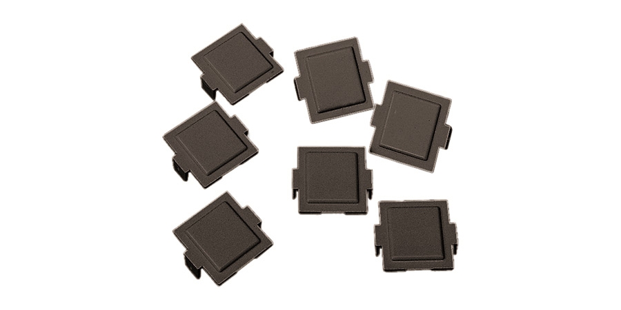 M20 Dust Cover, Chrome, High-impact, flame retardant, thermoplastic, Black