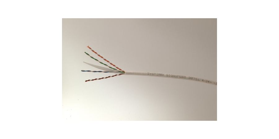 Cat 6 Cable,U/UTP,DCA,LSZH,Blue Jacket,1000 ft. Lg,4 Pair,23 AWG,Solid ...