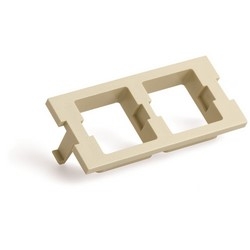FP Type Double Port Adapter Housing, Ivory
