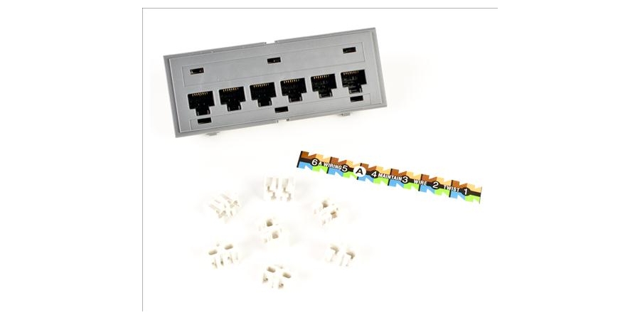 Distribution Module, 1.5 A, 6 Port, High Impact FR Thermoplastic ...