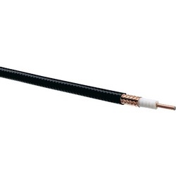 LDF4-50A, Heliax Low Density Foam Premium Coaxial Cable, Corrugated Copper, 1/2in, Black Pe Jacket