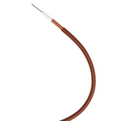PTS1-50, HELIAX Superflexible High Power, High Temperature Foam Coaxial Cable, corrugated copper, 1/4 in, brown TPC-ET jacket