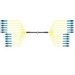 TeraSPEED LC to LC 24-Fiber Remote Radio Fiber Cable, plenum, black jacket with pulling grip, 30 m