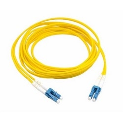 Fiber Optic Patch Cord, Duplex, Single-mode, LC/UPC To LC/UPC, Yellow, 20m
