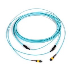 MPOptimate Trunk Cable, 24 Fiber, MPO Female, OM4, Straight, 8m